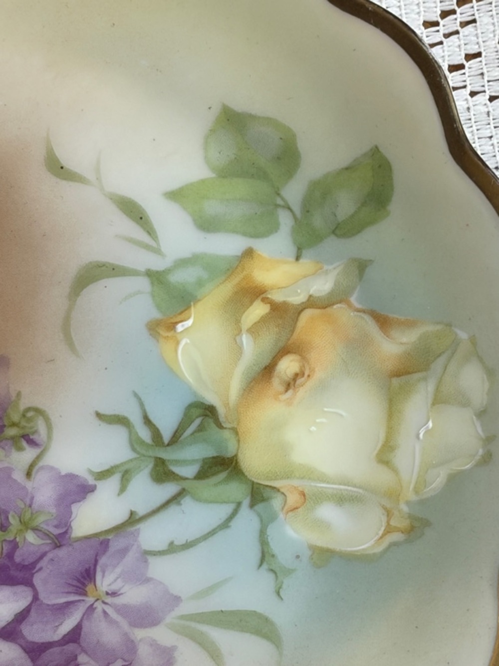 Vintage Bavaria Floral Plates Set Gold Trim Cottagecore Roses 🌹 - Picture 7 of 13